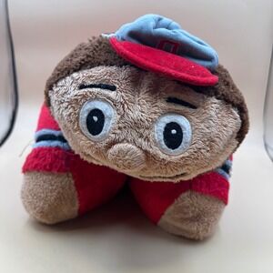 Pillow Pets Ohio State Brutus Buckeye Mascot Plush Folding Pillow Toy Red Grey